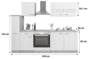 KUCHYNSKÝ BLOK 240 cm Respekta - Online Only kuchyne, Online Only