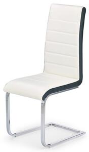 Jedálenská stolička SCK-132 biela/čierna/chróm