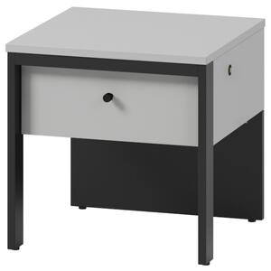 Nočný stolík GRIS GS-05 sivá/čierna