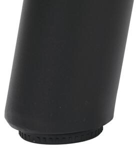 Jedálenský stôl 220x90 cm HT-T1822 WAL orech / čierne nohy