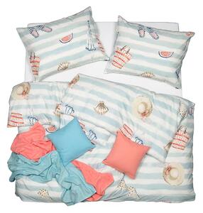 Obliečky KLASIK DESIGN beach bežný 1x paplón 140x200 + 1x vankúš 70x90 cm