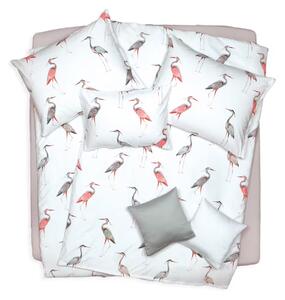 Obliečky SATÉN DESIGN water birds bežný 1x paplón 140x200 + 1x vankúš 70x90 cm