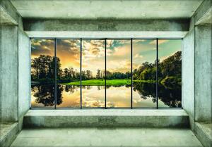 Fototapeta - Výhľad na jazero (152,5x104 cm)