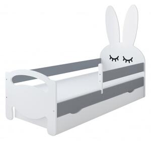 Detská posteľ BUNNY, sivá