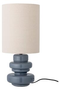 Modrá stolová lampa s textilným tienidlom (výška 51 cm) Fabiola – Bloomingville