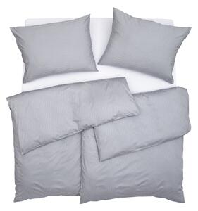 Obliečky ELEGANT PLUS vlnky sivá bežný 1x paplón 140x200 + 1x vankúš 70x90 cm
