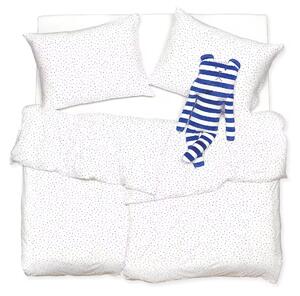 Obliečky JERSEY hviezdičky detský 1x paplón 90x135 + 1x vankúš 45x65 cm