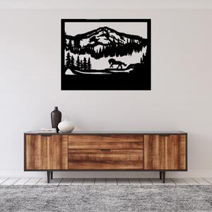 Obraz - divý kôň v lese Veľkosť rámu: 36x29cm