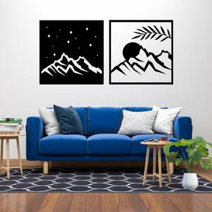 Obraz - kontrast hôr noc-deň Veľkosť rámu: 29x29cm - set