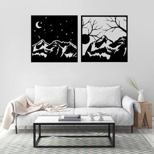 Obraz - moc hôr – noc a deň Veľkosť rámu: 29x29cm - set