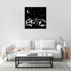 Obraz - moc hôr – noc a deň Veľkosť rámu: 29x29cm - noc