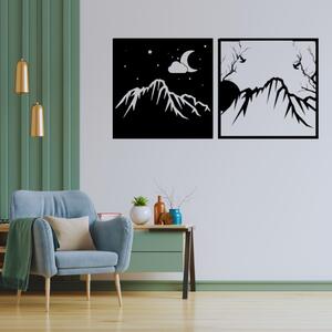Obraz - tajomstvo hôr noc-deň Veľkosť rámu: 29x29cm - set