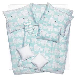 Obliečky KLASIK DESIGN polar bears bežný 1x paplón 140x200 + 1x vankúš 70x90 cm
