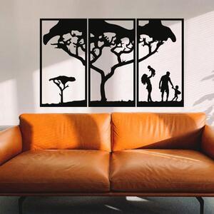 Drevený strom života na stenu - Family - 60x95