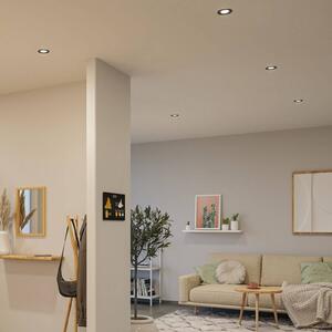 Paulmann LED 3-sada Nova Coin, biela matná, okrúhla, otočná, 4 000 K, Biela / opálová, Obývacia izba / jedáleň, Hliník, Moderný, Zapustené okrúhle
