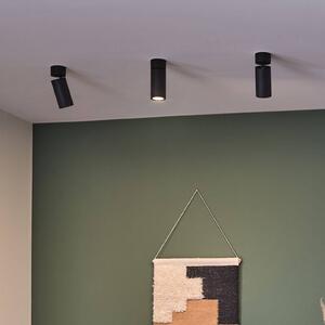 Paulmann Stropné LED svetlo Turnal Coin, čierne kovové, 2 700 K, Čierna, Obývacia izba / jedáleň, kov, Moderný, Zapustené okrúhle