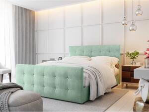 Jednolôžková posteľ KAUR 2 - 120x200, svetlo zelená