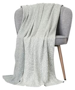 Deka pletená DESIGN ombre siva 130x190 cm