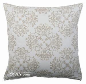 Dekoračný návlek NORD ornament biela béžová 45x45 cm