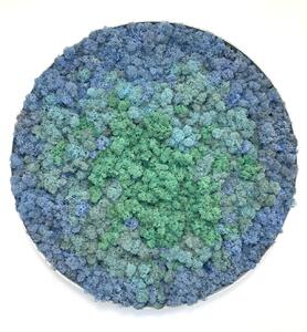 Machový kruh - Tyrkys splash Veľkosť rámu: 40cm