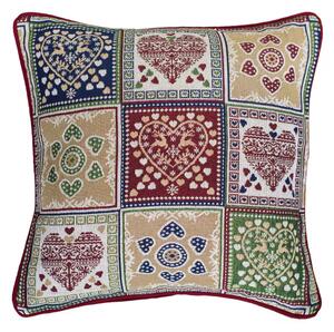 Dekoračný návlek MOTIV srdce patch 40x40 cm