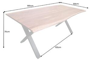 Dizajnový jedálenský stôl Massive X 180 cm akácia