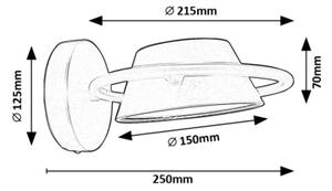 Rabalux 71048 - LED Nástenné svietidlo ODISS LED/6W/230V čierna