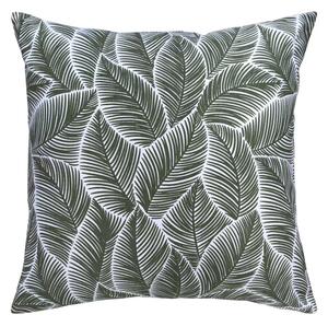 Dekoračný návlek NORD listy khaki 45x45 cm