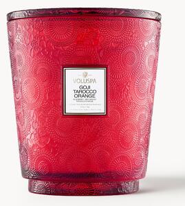 Ručne vyrobená päťknôtová vonná sviečka Japonica Collection (goji, mango a pomaranč)
