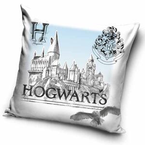 DETSKÁ DEKORAČNÁ OBLIEČKA NA VANKÚŠ HARRY POTTER 40X40 CM VZOROVANÁ