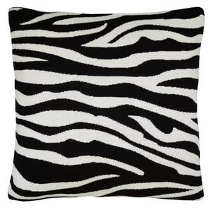 Dekoračný návlek pletený DESIGN zebra 45x45 cm