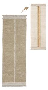 Béžový bavlnený behúň 80x230 cm Duetto Sage – Lorena Canals