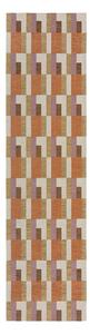 Behúň v oranžovo-prírodnej farbe 60x230 cm Riley Block Geo – Flair Rugs