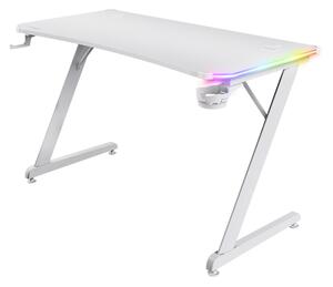 Trust GXT 709W LUMINUS RGB desk White 25328 - Hráčsky stôl