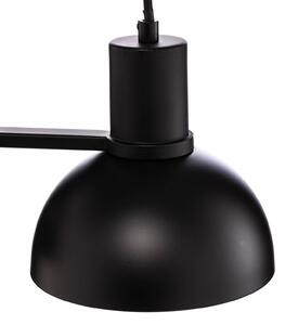 Lucande Mostrid závesná lampa, čierna, 2-plameňová