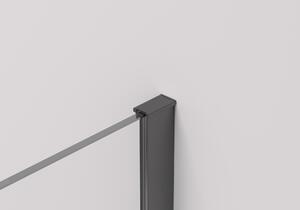 CERANO - Sprchovací kút Volpe L/P - čierna matná, transparentné sklo - 70x70 cm - skladacia