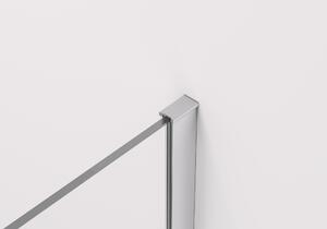 Cerano Volpe, sprchovací kút so skladacími dverami 100(dvere) x 100(stena), 6mm číre sklo, chrómový profil, CER-CER-427222