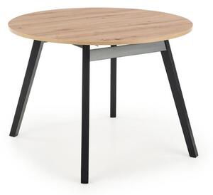 Jedálenský stôl DEMBE dub artisan/čierna