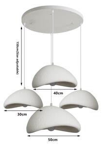 BRILAGI - Luster na lanku WABI SABI 4xE27/60W/230V biela