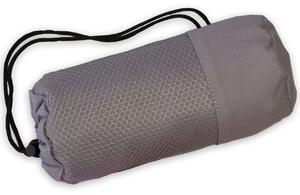 Rýchloschnúca osuška FITNESS BAG sivá 70x140 cm
