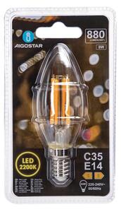LED žiarovka FILAMENT C35 E14/8W/230V 2200K - Aigostar