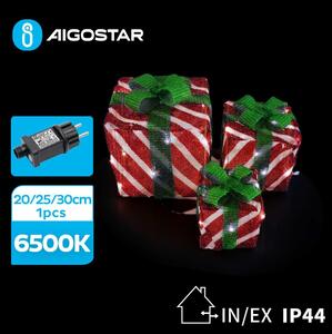 Aigostar B.V. Aigostar- LED Vonkajšia vianočná dekorácia 3,6W/31/230V 6500K 20/25/30cm IP44 darčeky AI0482 + záruka 3 roky zadarmo
