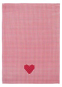 Utierka DEKORO pepito srdce červená 50x70 cm