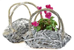Kvetináč taška šedá Rozmery (cm): 37x21, v. 30
