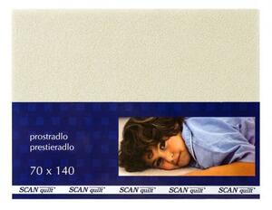 Detské prestieradlo FROTÉ smotanová 70x140 cm