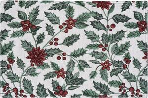 Prestieranie MOTIV cezmína zelená červená 32x135 cm štóla