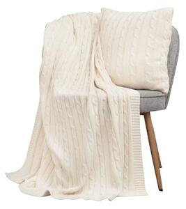 Deka pletená IMPERIAL smotanová 130x190 cm