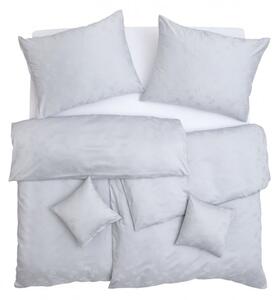 Obliečky EXCLUSIVE TENCEL PLUS pierka svetlá sivá bežný 1x paplón 140x200 + 1x vankúš 70x90 cm