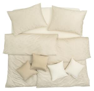 Obliečky EXCLUSIVE TENCEL PLUS pierka béžová bežný 1x paplón 140x200 + 1x vankúš 70x90 cm