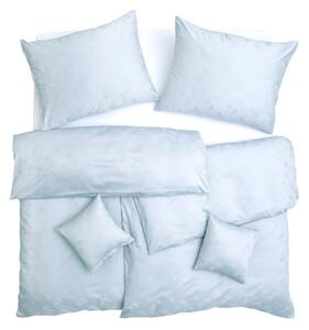 Obliečky EXCLUSIVE TENCEL PLUS pierka svetlá modrá bežný 1x paplón 140x200 + 1x vankúš 70x90 cm